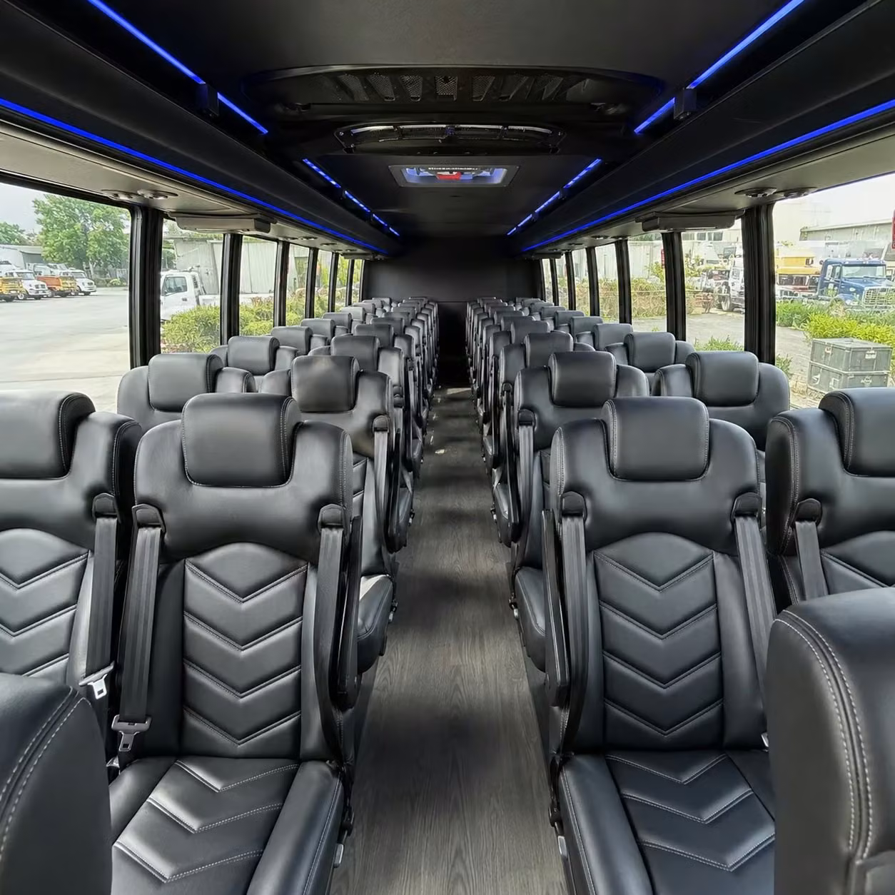 28 passenger minibus inside
