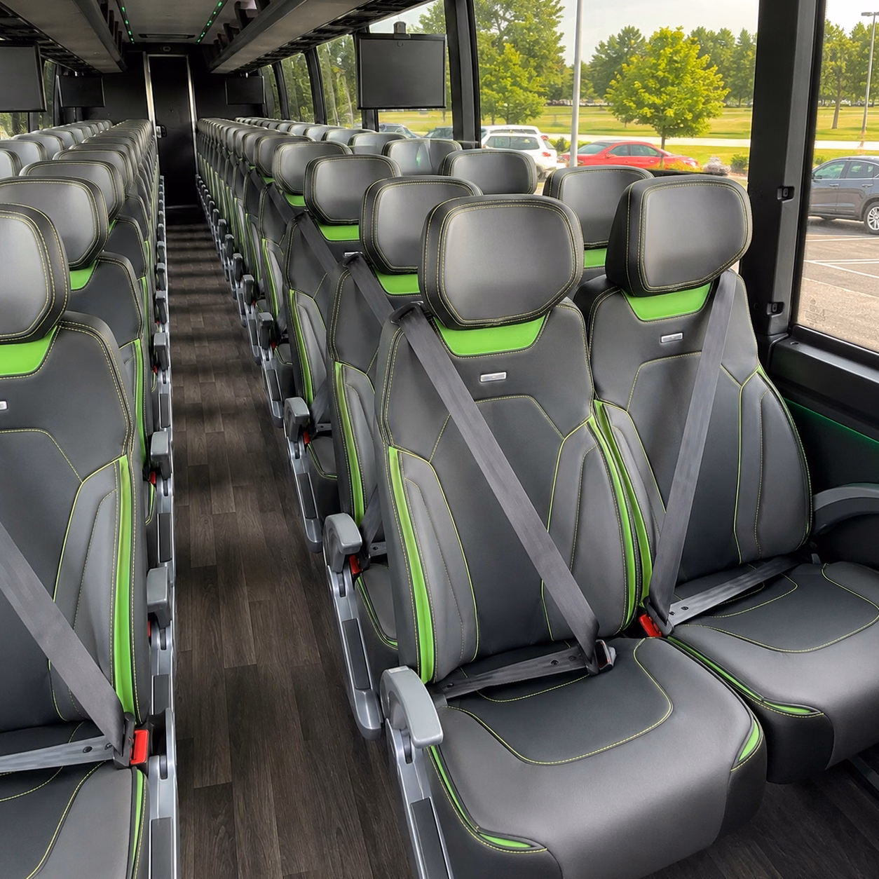 san francisco charter bus interior