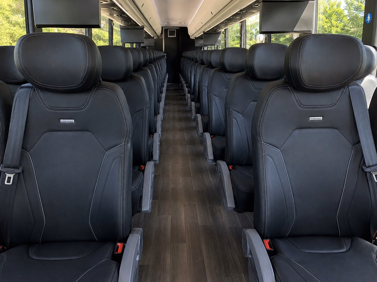 san francisco charter bus rental inside