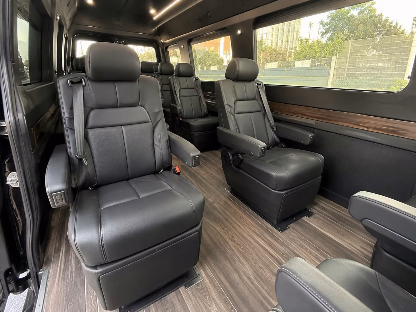 sprinter van with driver inside