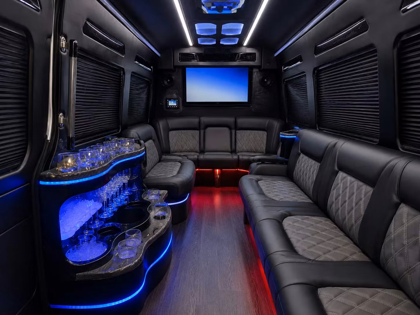 sprinter vans and minibuses for san francisco bridal party transportation on the wedding morning